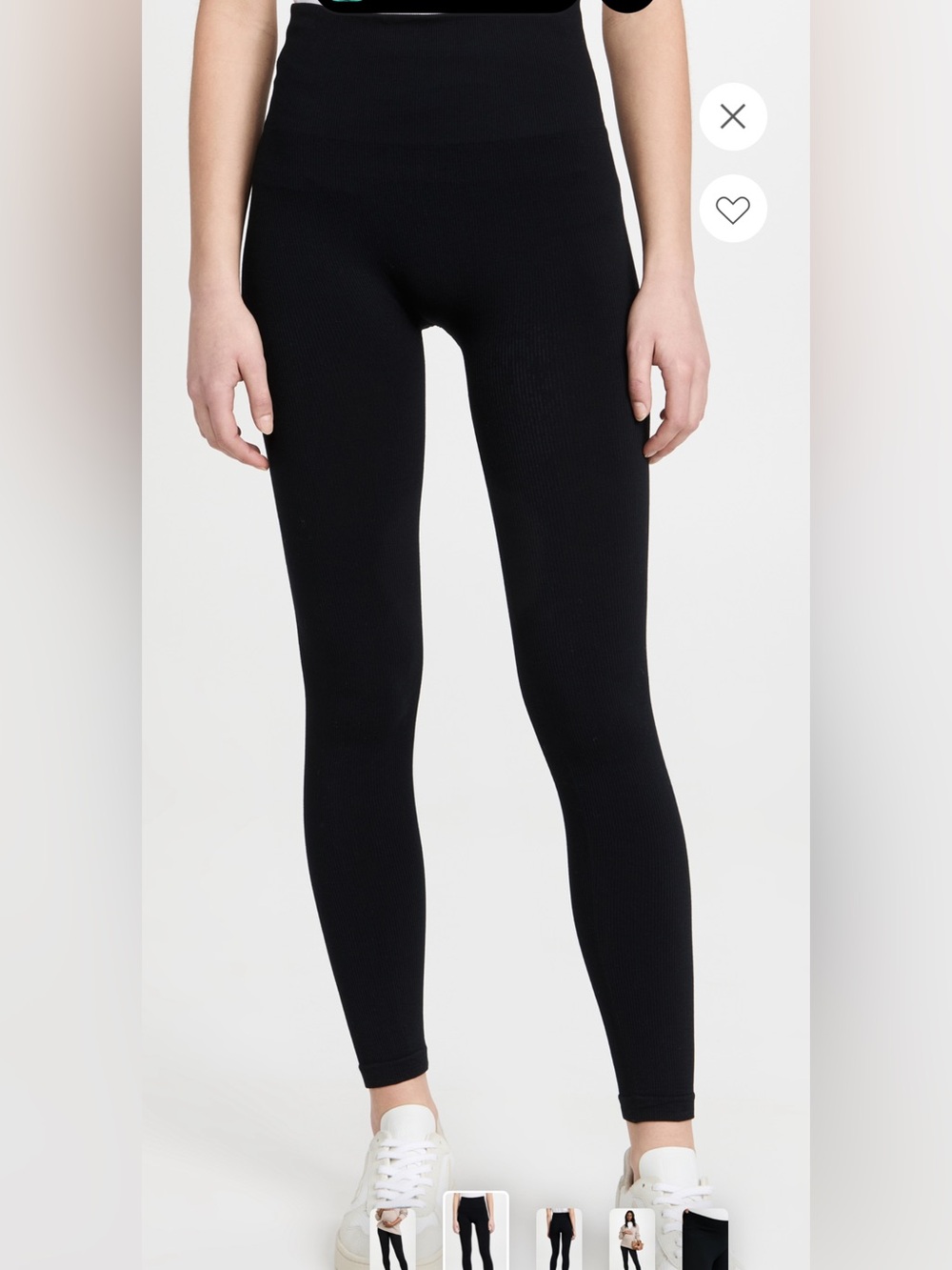 Hatch The Body Rib High-Waist Leggings - black